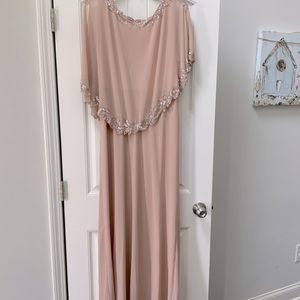 JKara Embellished Blush dress